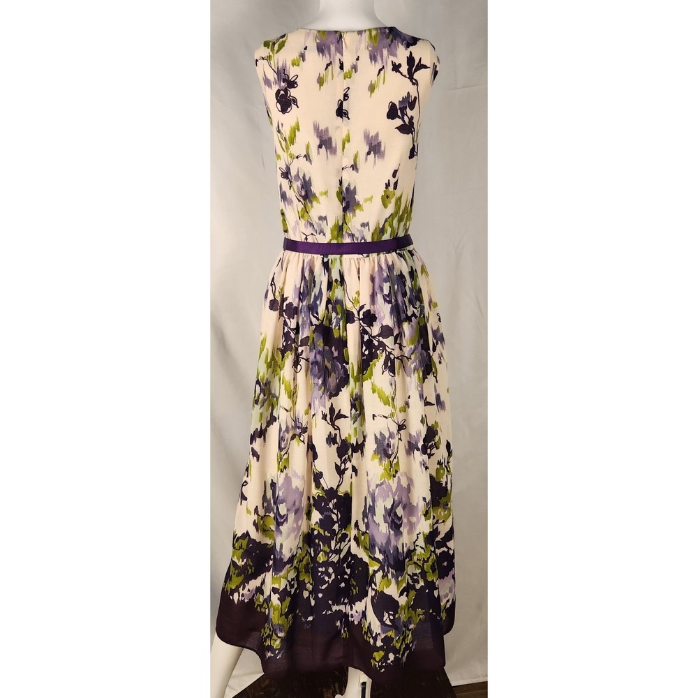 Coldwater Creek Belted Floral Wedding/Classic/Old-money Midi Dress 14 - Picture 2 of 12